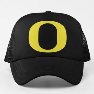 NEW Oregon Ducks Big O Foam Trucker Mesh Snapback Hat BLACK